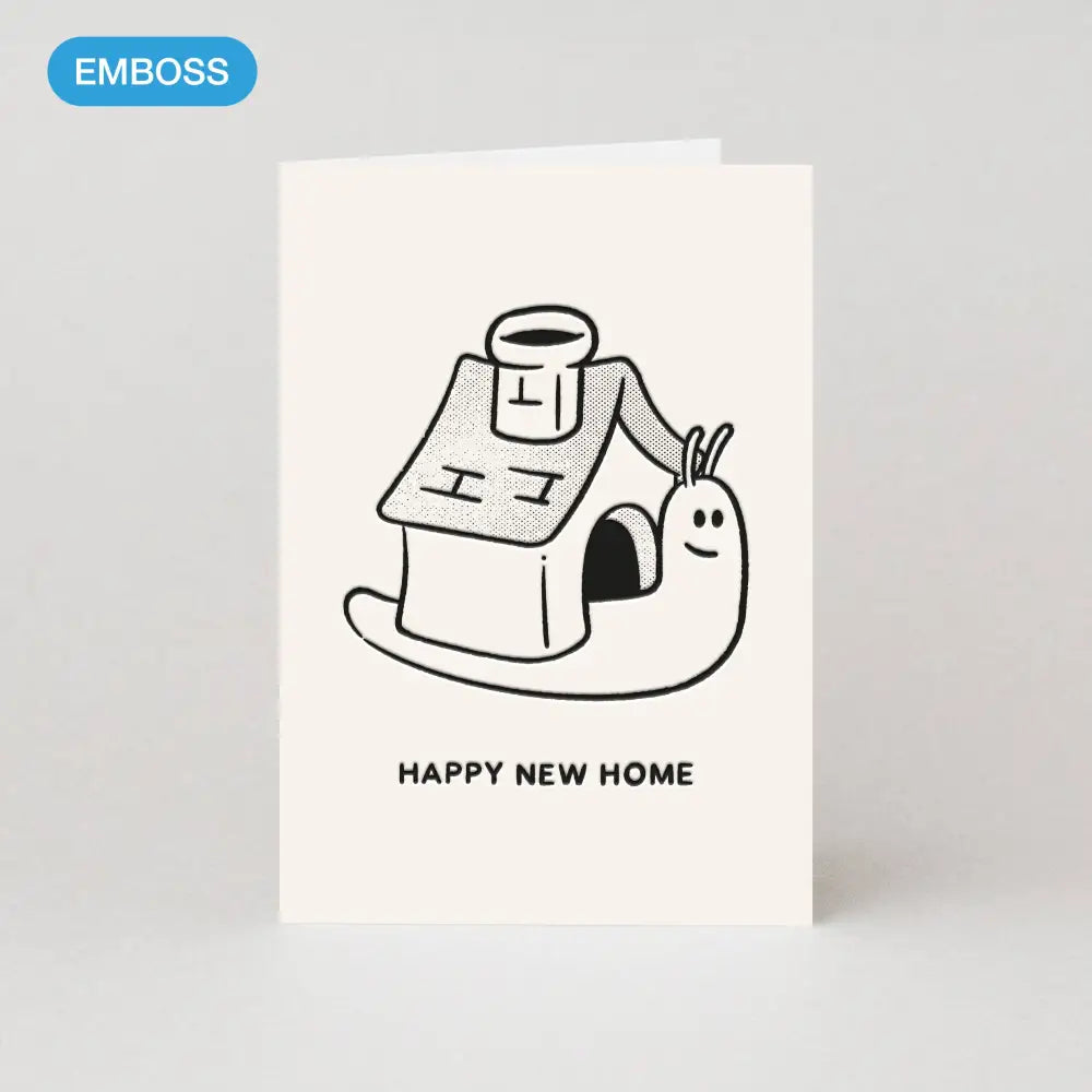 Studio Boketto - Snail New Home Card | Housewarming | House