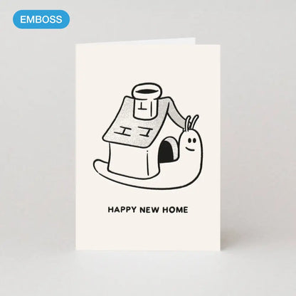 Studio Boketto - Snail New Home Card | Housewarming | House