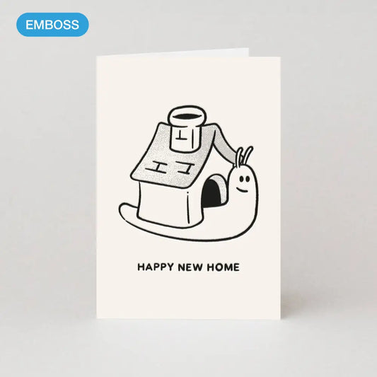 Studio Boketto - Snail New Home Card | Housewarming | House