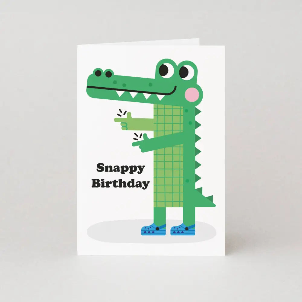 Studio Boketto - Snappy Birthday Card | Crocodile Greeting