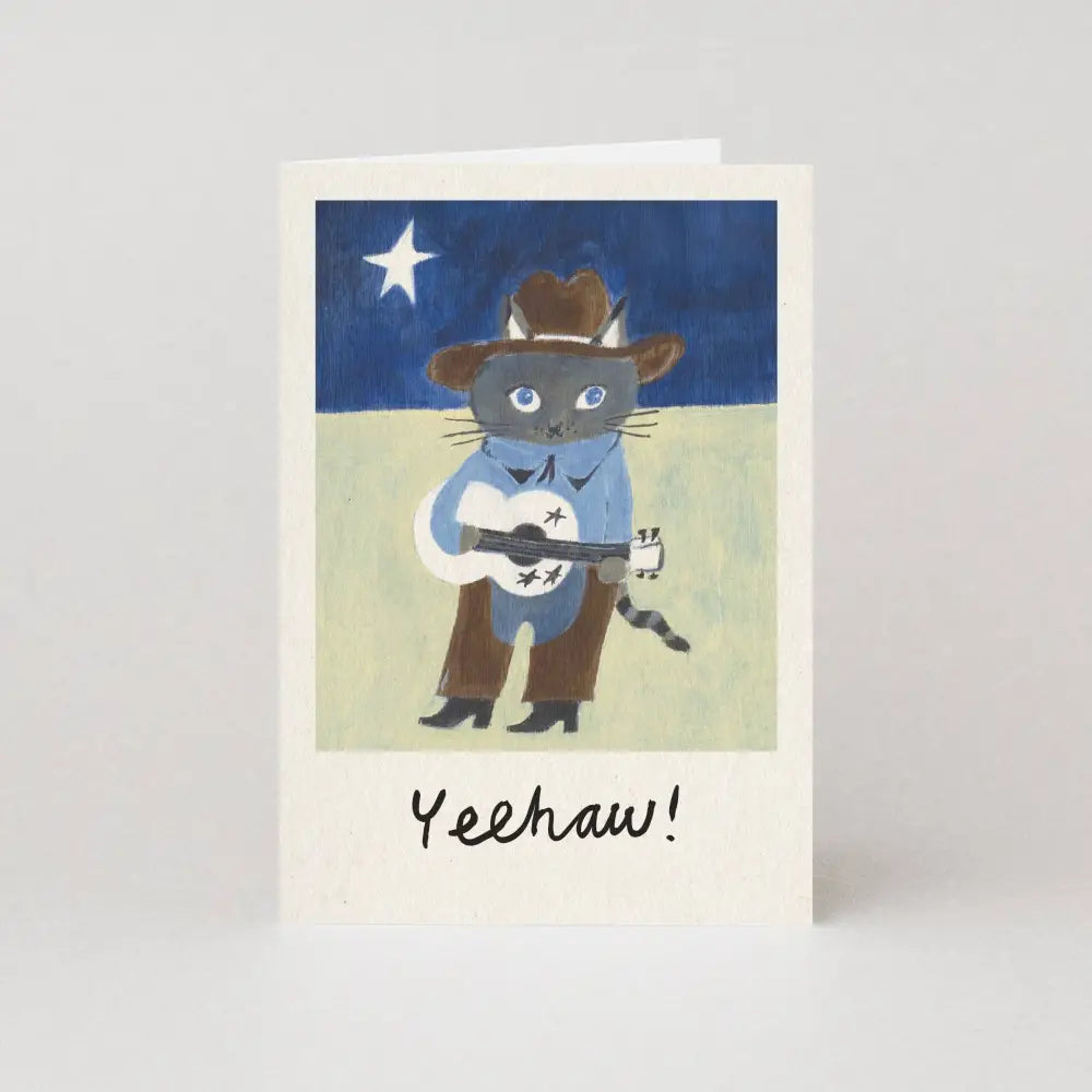 Studio Boketto - Yeehaw Card | Cowboy | Cat | Congratulations