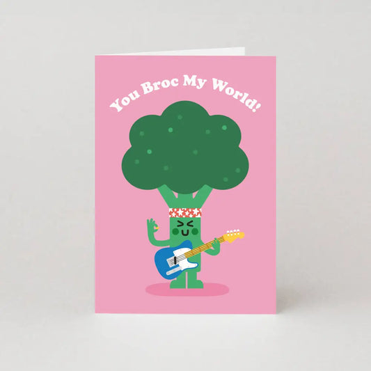 Studio Boketto - You Broc My World Valentines Card | Funny Valentine’s