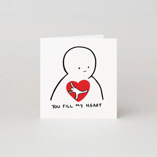 Studio Boketto - You Fill My Heart Valentine’s Day Card | Love Greeting