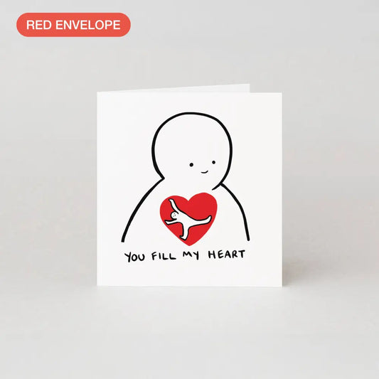 Studio Boketto - You Fill My Heart Valentine’s Day Card | Love Greeting