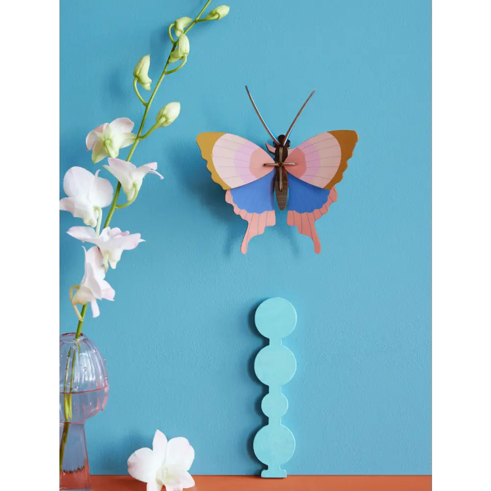 Studio Roof (no tariffs) - 3D Wall Art - Butterfly - Gold Rim