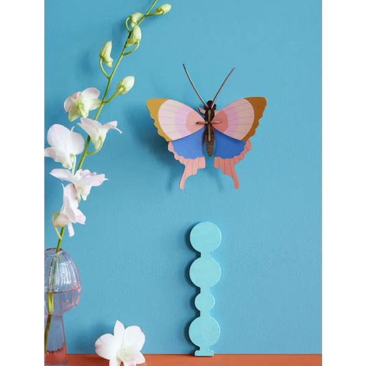 Studio Roof (no tariffs) - 3D Wall Art - Butterfly - Gold Rim