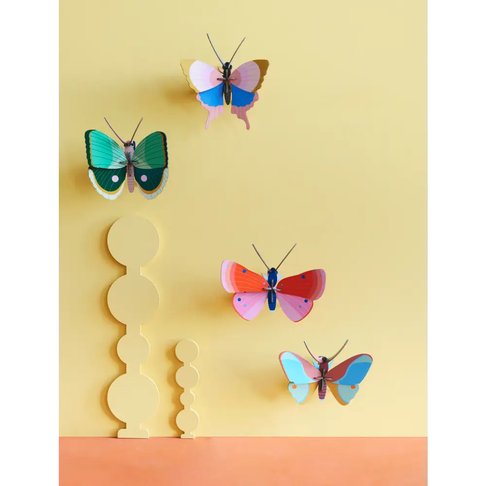 Studio Roof (no tariffs) - 3D Wall Art - Butterfly - Gold Rim