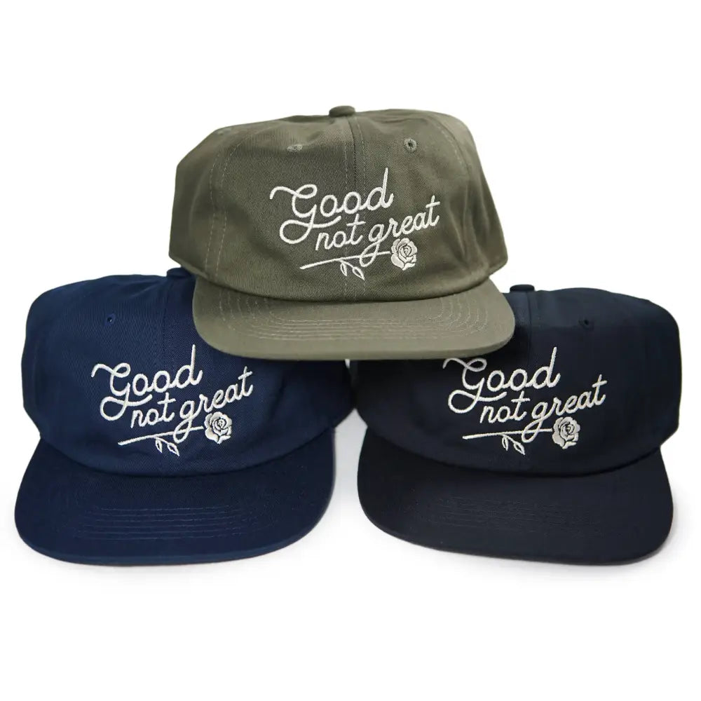 Stuntin Goods - Good Not Great Unstructured Hat Black