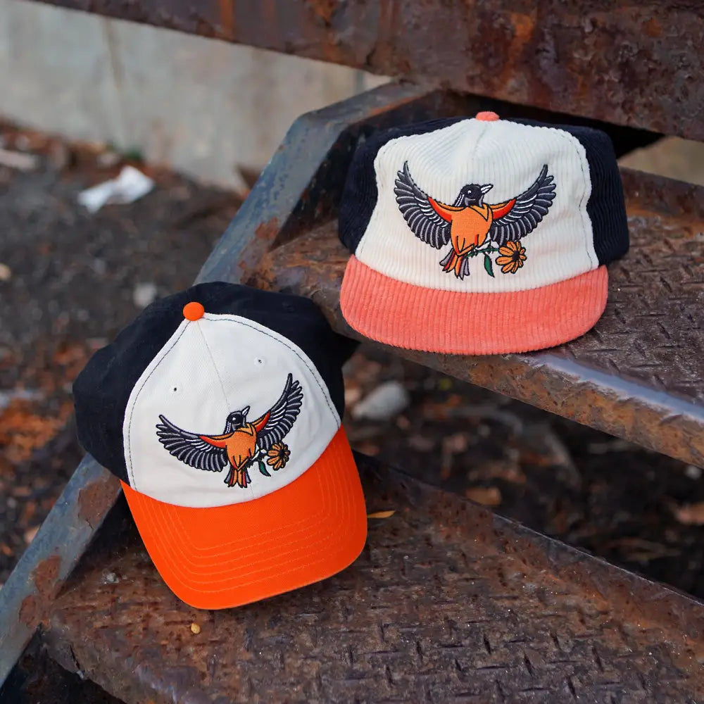Oriole Two-Tone Corduroy Hat - PABOOM