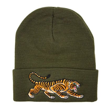 Stuntin Goods - Tiger Beanie Olive