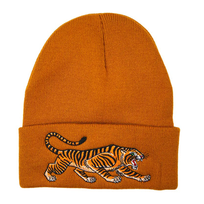 Stuntin Goods - Tiger Beanie Workwear Brown