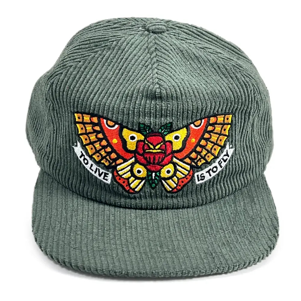 Townes Butterfly Corduroy Cap - PABOOM