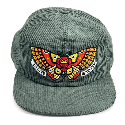 Townes Butterfly Corduroy Cap - PABOOM