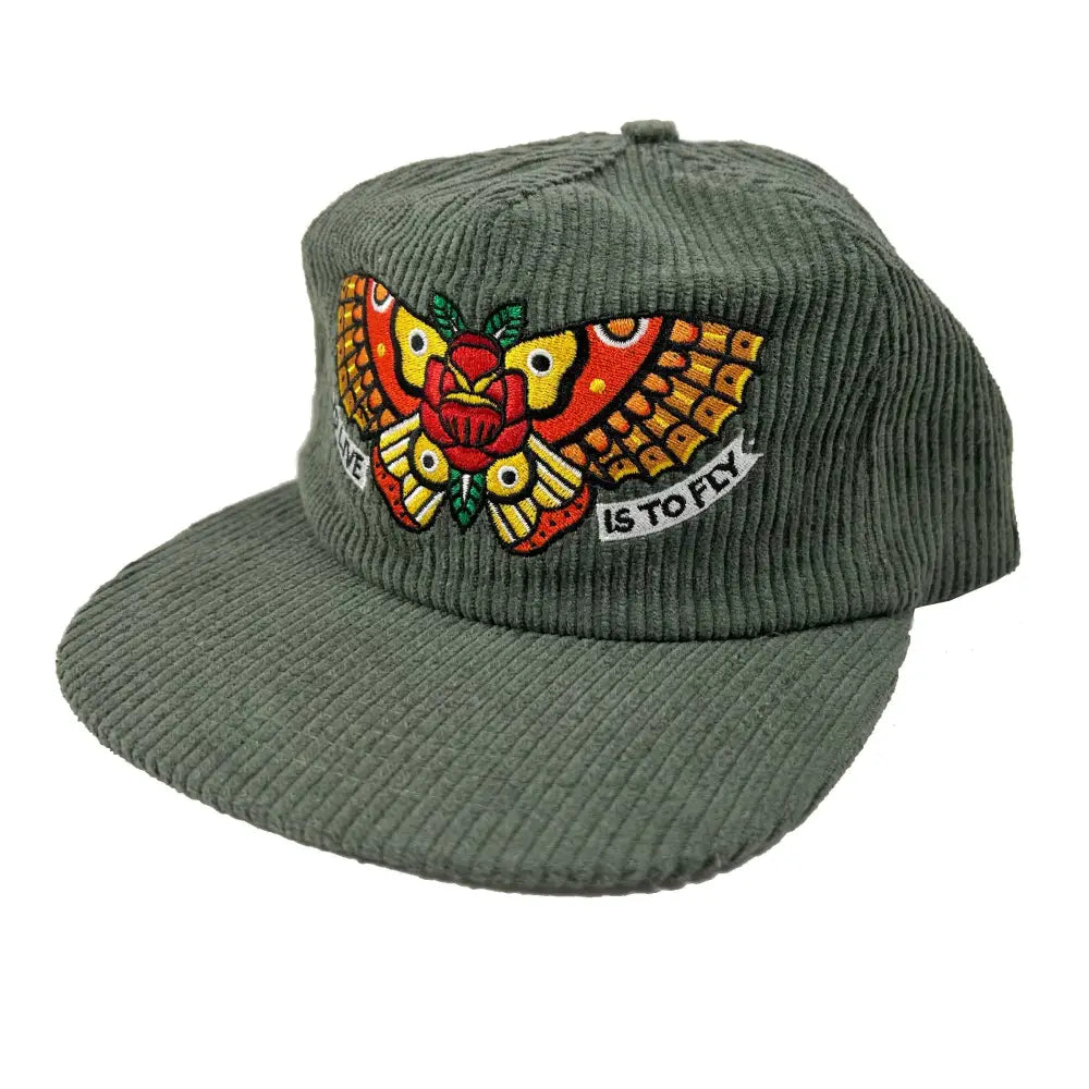 Townes Butterfly Corduroy Cap - PABOOM