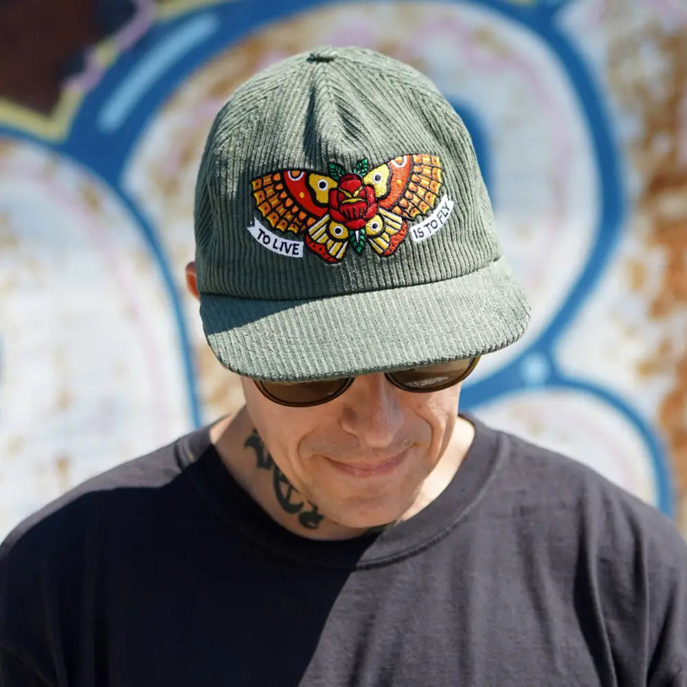 Townes Butterfly Corduroy Cap - PABOOM