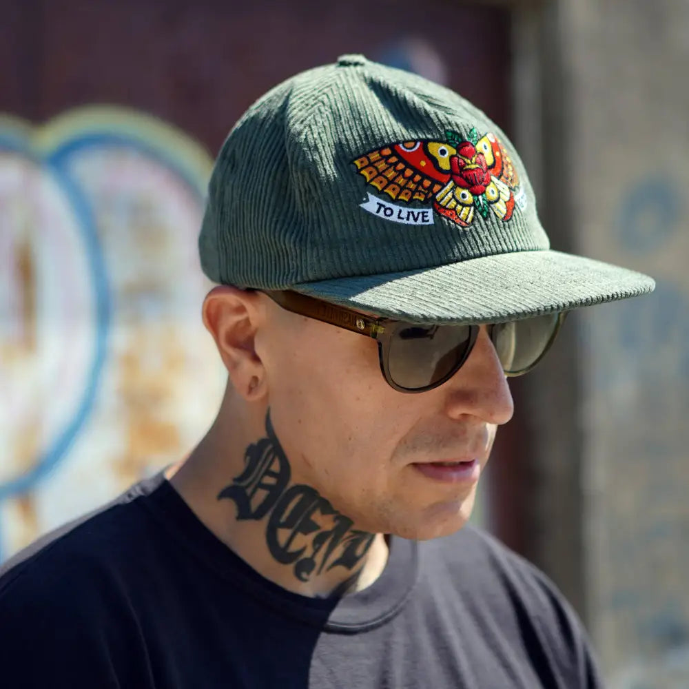 Townes Butterfly Corduroy Cap - PABOOM