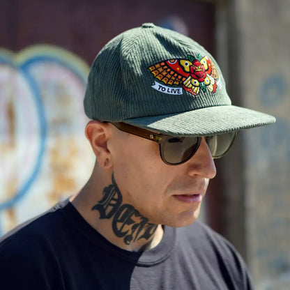 Townes Butterfly Corduroy Cap - PABOOM