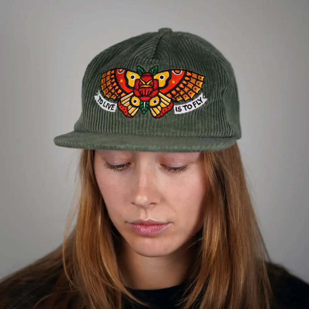 Townes Butterfly Corduroy Cap - PABOOM
