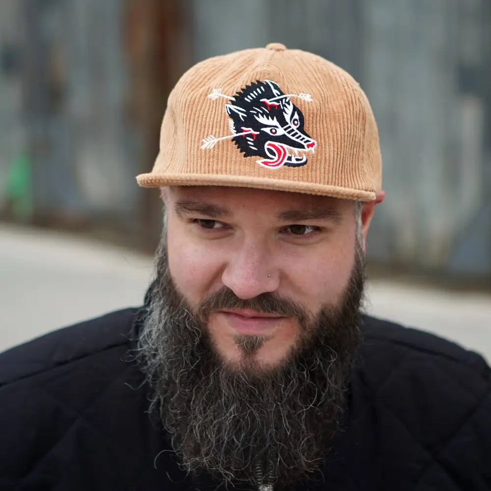 Wolf Corduroy Hat - PABOOM