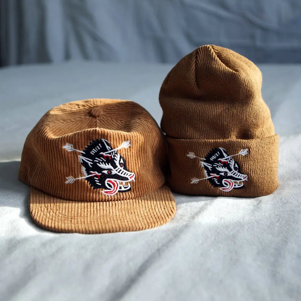 Wolf Corduroy Hat - PABOOM