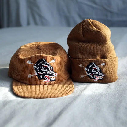Wolf Corduroy Hat - PABOOM