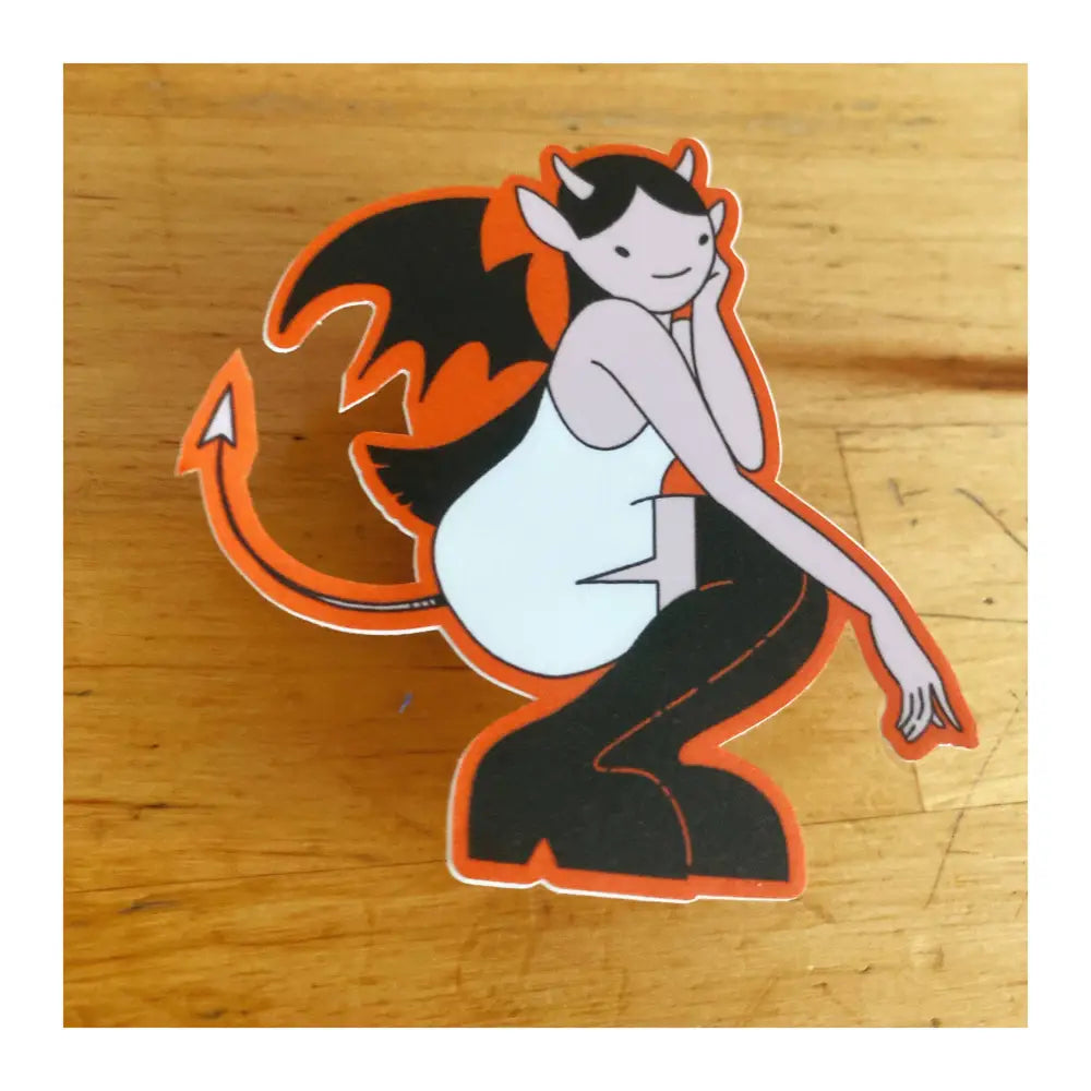 Bat Demon Girl Sticker - PABOOM