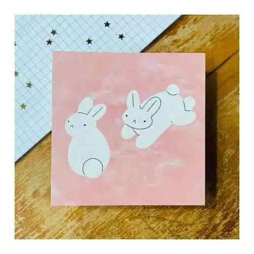 Bunny Twins Postcard Print - PABOOM