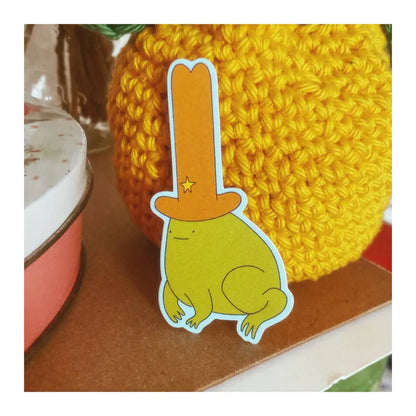 Cowboy Frog Sticker - PABOOM