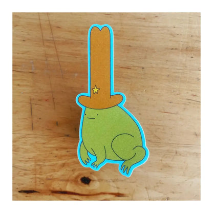 Cowboy Frog Sticker - PABOOM
