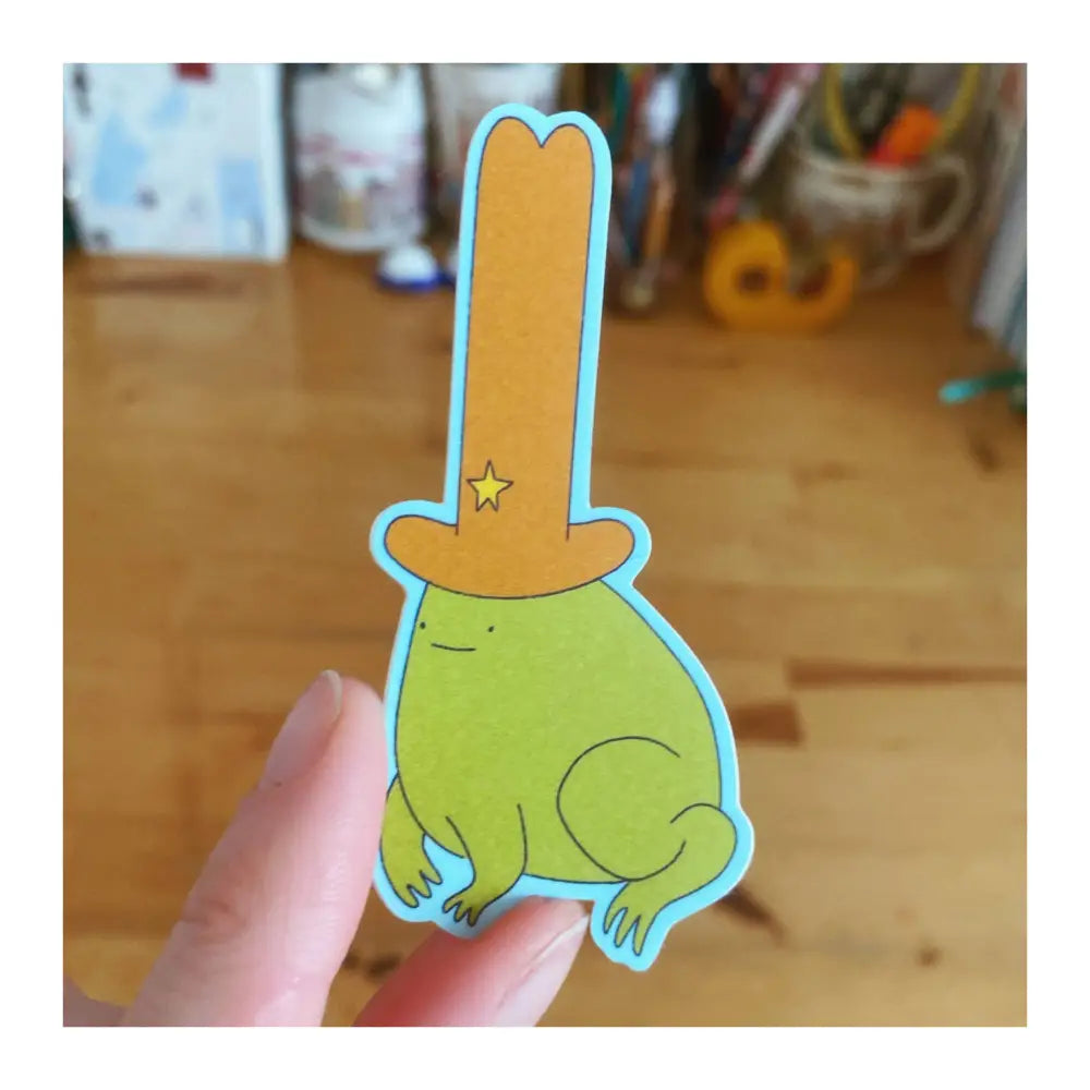 Cowboy Frog Sticker - PABOOM
