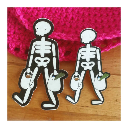 Grocery Skeleton MINI Sticker - PABOOM