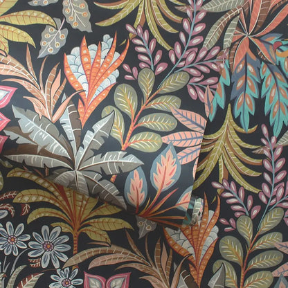 Floral Summer Night Peel and Stick Wallpaper, 28 sq. ft. - PABOOM