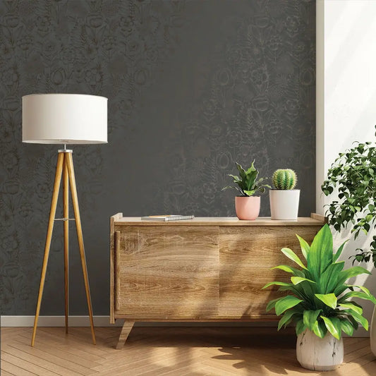 Homestead Floral Blue Peel and Stick Wallpaper, 28 sq. ft. - PABOOM