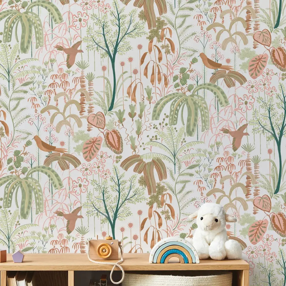 Willow Rainforest Peel and Stick Wallpaper, 28 sq. ft. - PABOOM