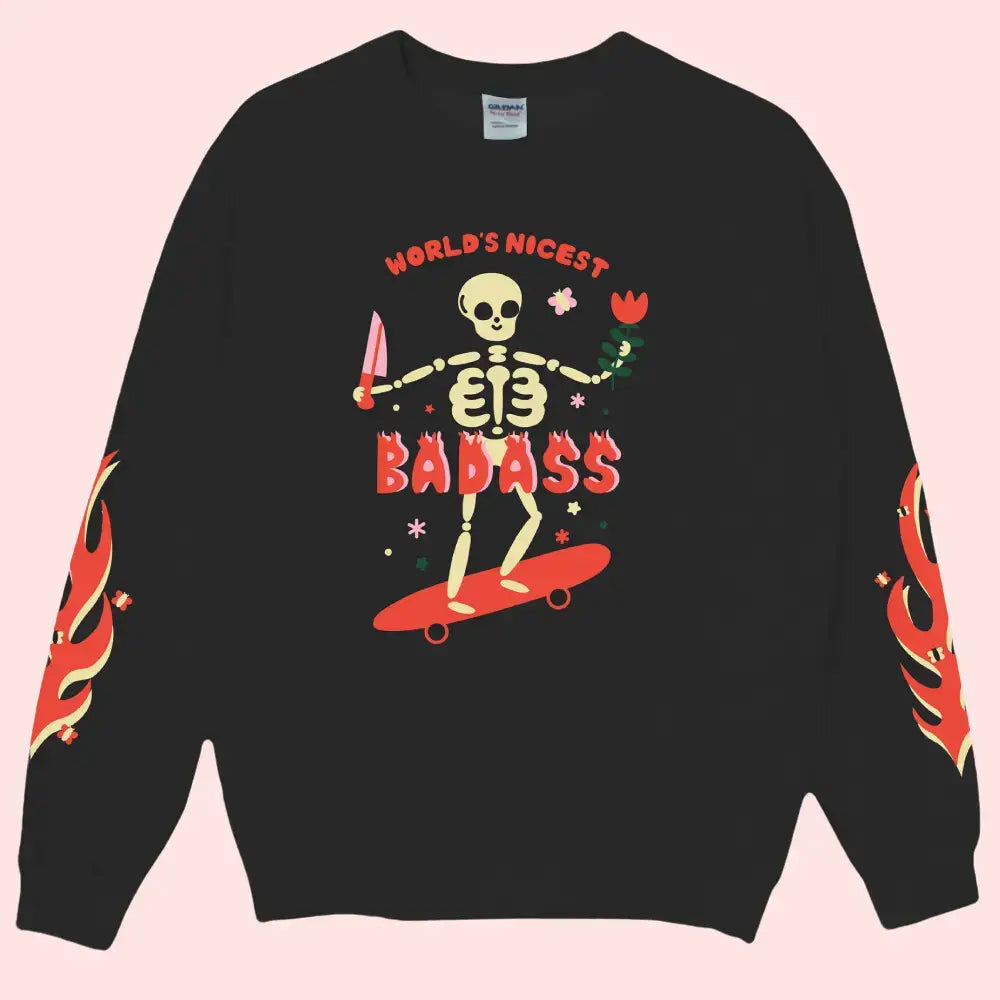 Badass Skeleton Sweatshirt - PABOOM