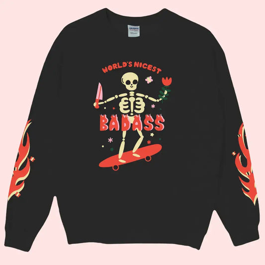 Badass Skeleton Sweatshirt - PABOOM