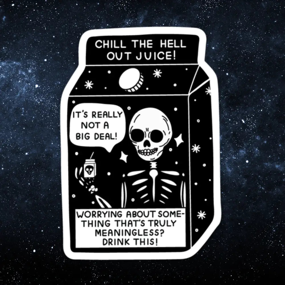 Chill The Hell Out Sticker - PABOOM