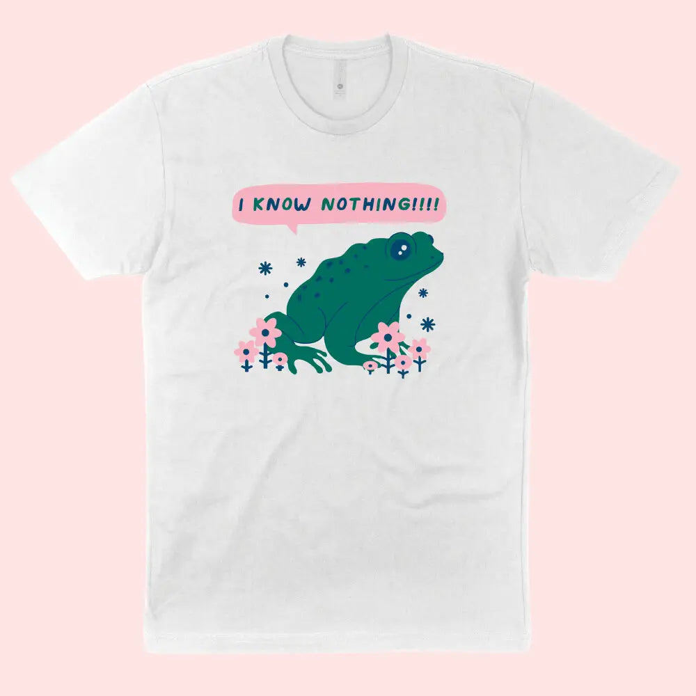 I Know Nothing Frog Tee - PABOOM