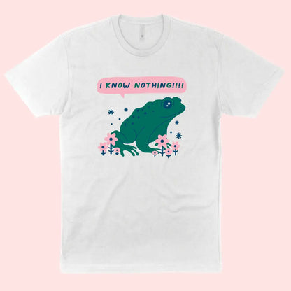 I Know Nothing Frog Tee - PABOOM