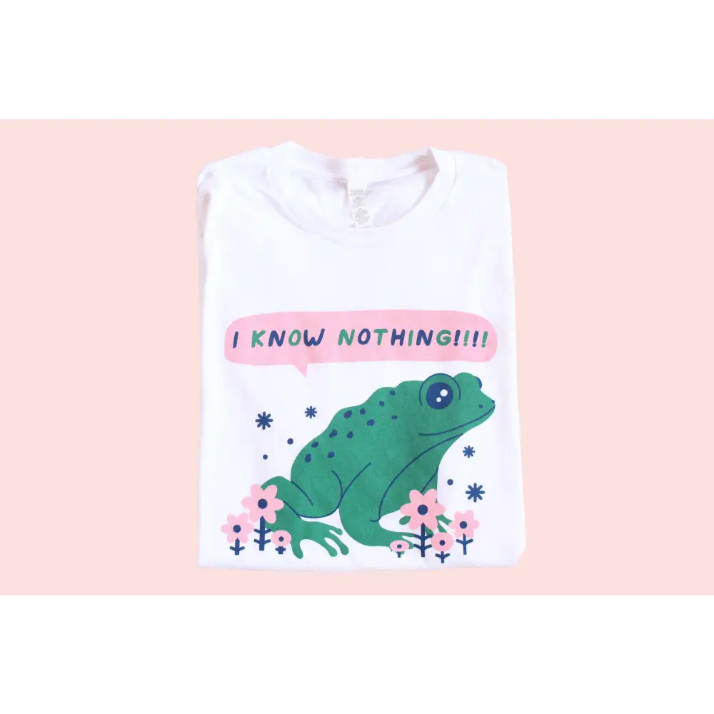 I Know Nothing Frog Tee - PABOOM