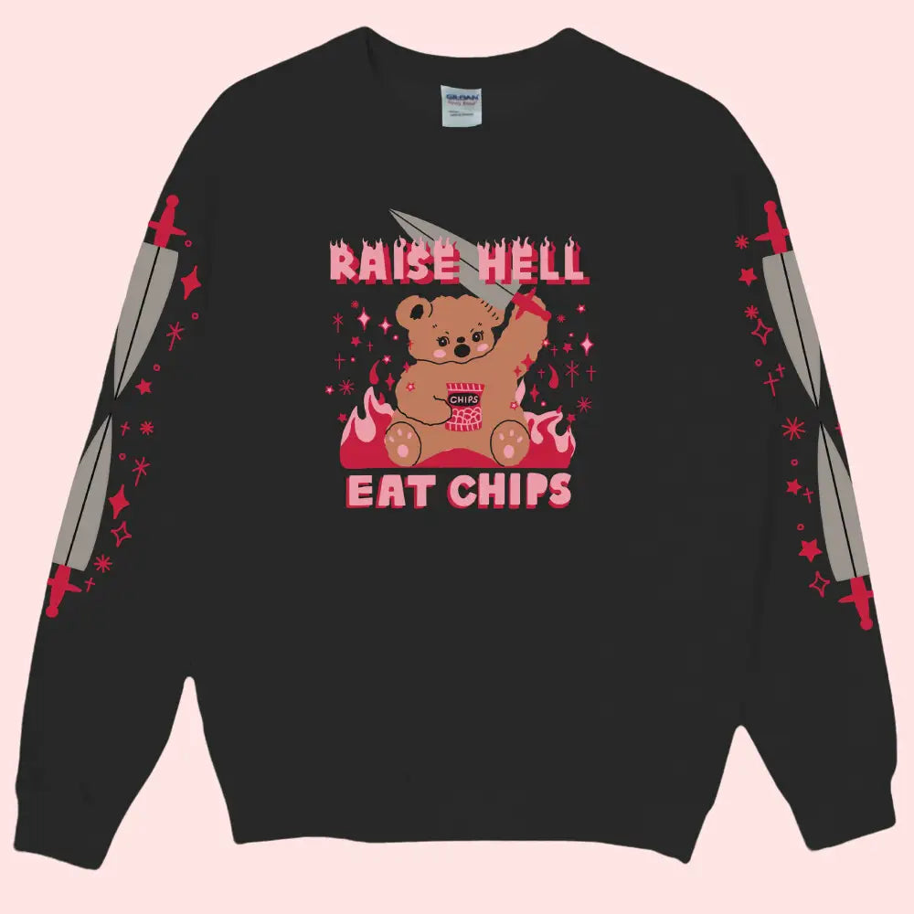 Raise Hell Eat Chips Sweatshirt - PABOOM