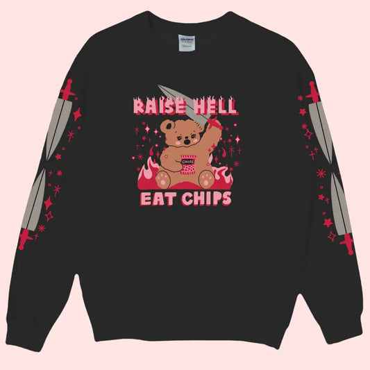 Raise Hell Eat Chips Sweatshirt - PABOOM
