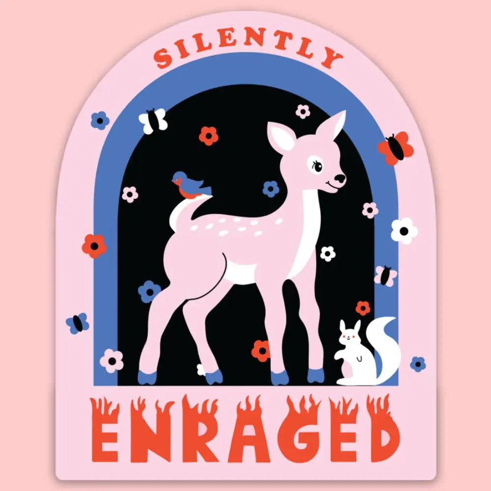 Silently Enraged Sticker - PABOOM
