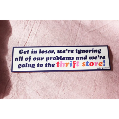 Thrift Store Bumper Sticker - PABOOM