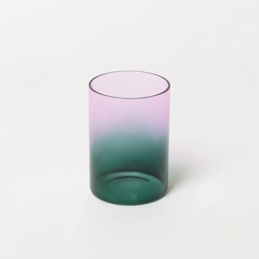 The Block - Gradient Glass - 2 Tone Pink Blue Set/2 Teal Lilac