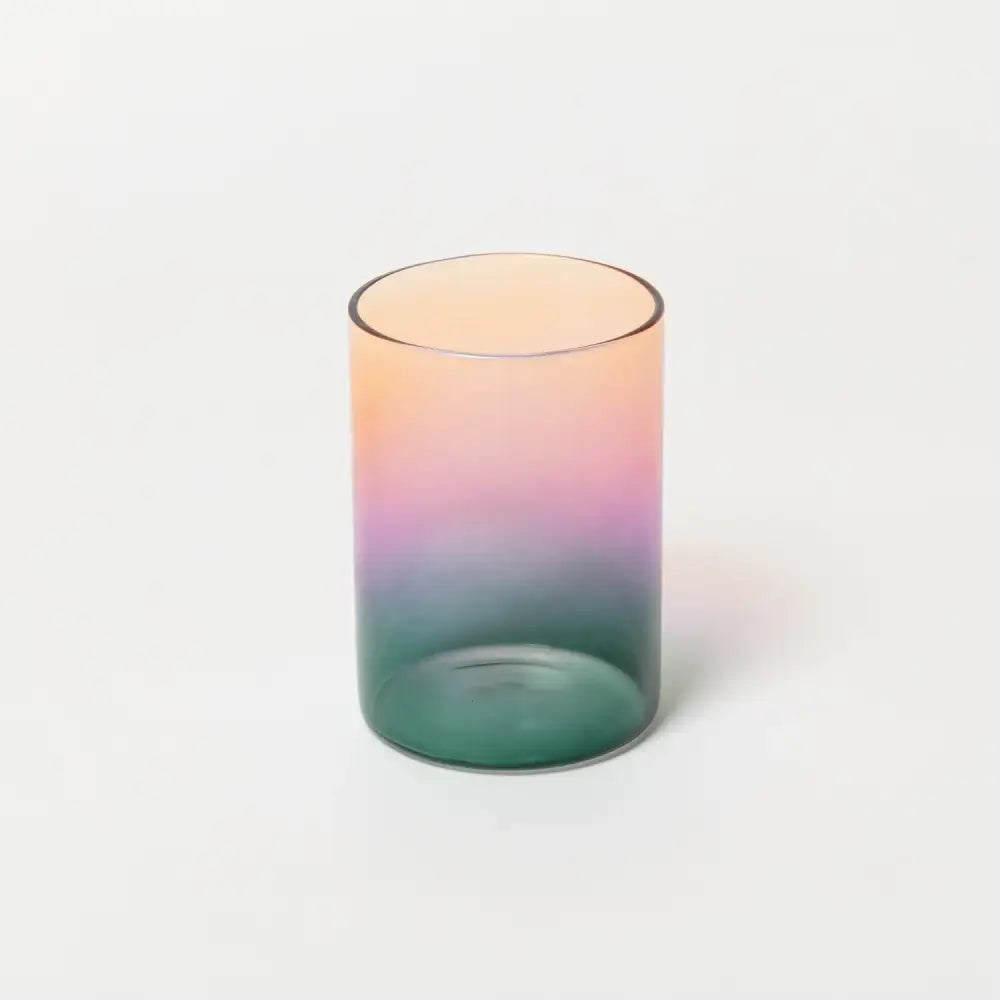 The Block - Gradient Glass - 3 Tone Teal Lilac Amber Set/2