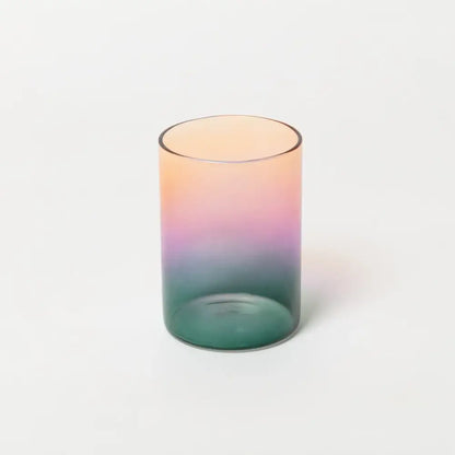 The Block - Gradient Glass - 3 Tone Teal Lilac Amber Set/2