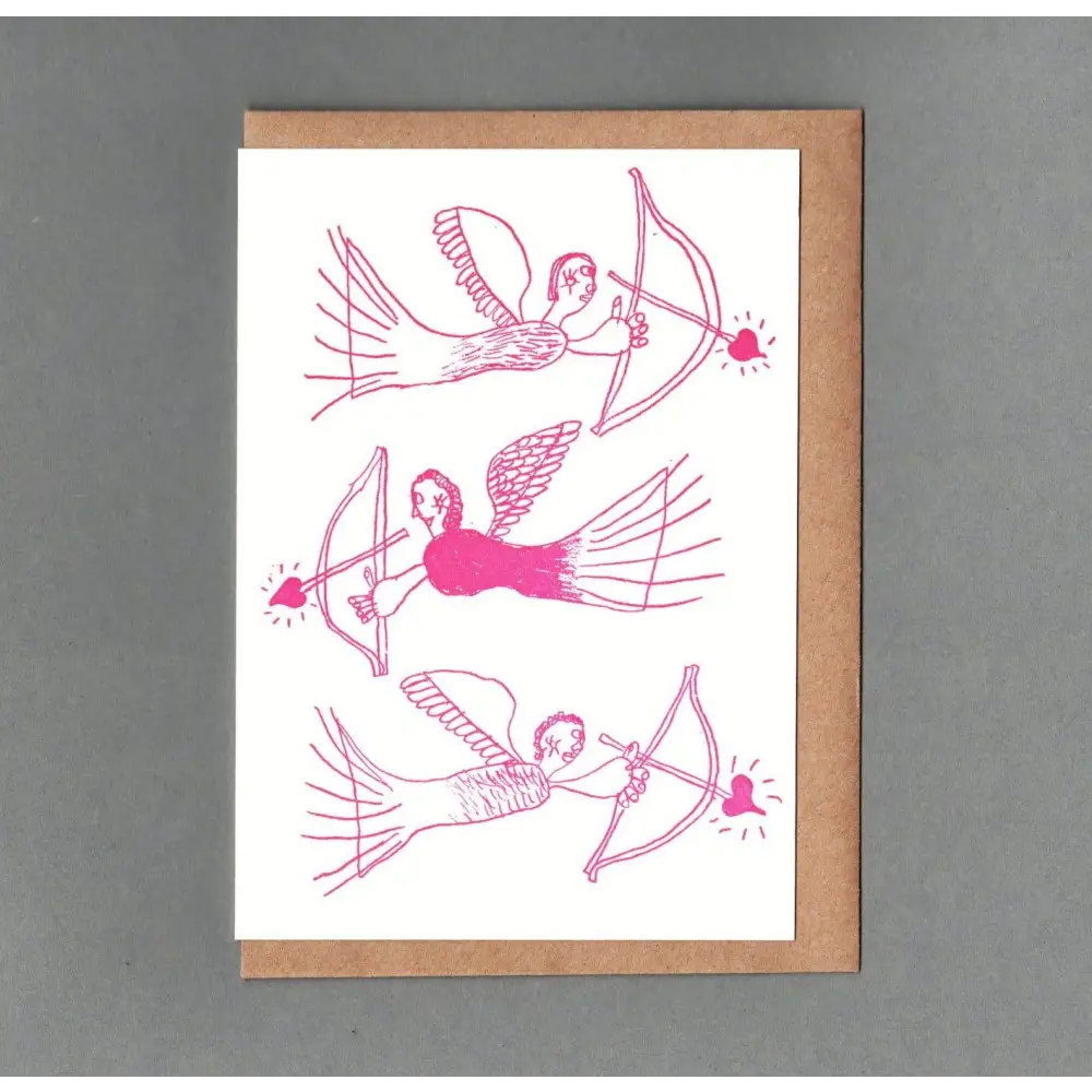 The Passenger Press - Cherubs Letterpress Card