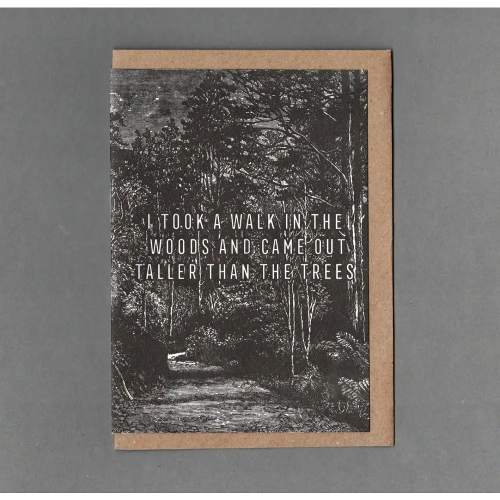 The Passenger Press - Woods Letterpress Card