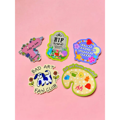 Crafty Lil Bitch Hot Glue Gun Glitter Sticker - PABOOM